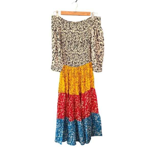 Coolchange Multicolor Floral Boho Off-Shoulder Maxi Dress S NWT - Picture 6 of 12